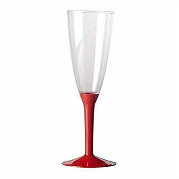 FLUTES CALICI GAMBO ROSSO CONF. 6PZ