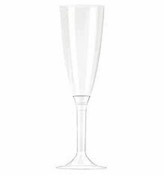 FLUTES CALICI GAMBO TRASPARENTE CONF. 6PZ