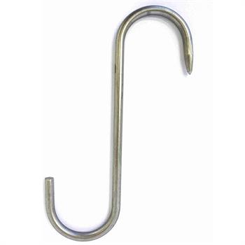 GANCIO INOX NORMALE 2 PUNTE 120 X 5 CONF. 10 PZ