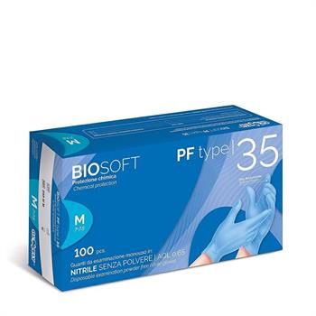 GUANTO DA ESAMINAZIONE IN NITRILE BIOSOFT MIS. S