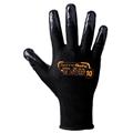 GUANTO FILO CONTINUO NITRILE DORSO AREATO NERO MIS.10