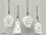 APPENDINO CAMPANACCIO 30CM COLORE BIANCO 4MODELLI ASS.