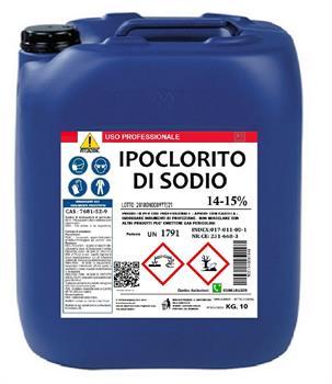 IPOCLORITO DI SODIO PURO 14/15% 10 KG
