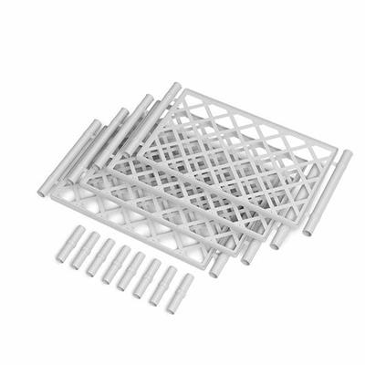 KIT SPALLIERA RETTANGOLARE COLORE BIANCO 4GRIGLIE E 8GIUNTI