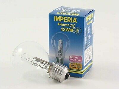 LAMPADINA ALOGENA RE SFERA E27 42W 230V 2000H