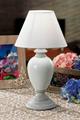 LAMPADA CERAMICA + LEGNO HILTON D.22XH41CM