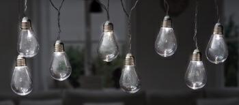 LAMPADINA LED A CATENA CON PILA 8 PZ