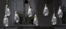 LAMPADINA LED A CATENA CON PILA 8 PZ