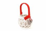 LANTERNA NATALIZIA D17XH28CM COLORE BIANCO