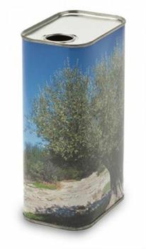 LATTA PER OLIO 500 ML CON TAPPO INCASTRO
