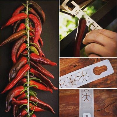 LISTELLO ESSICCAZIONE PEPERONI 56,4 CM CONF 20 PZ