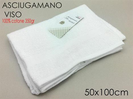 ASCIUGAMANO VISO 50X100CM BASIC 100% COTONE