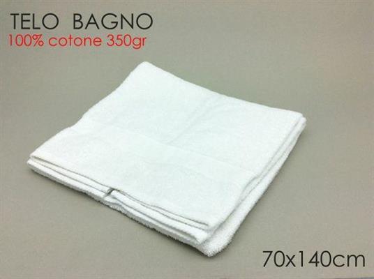 ASGIUGAMANO TELO BAGNO 70X140CM BASIC BIANCO 100% COTONE