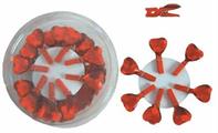 MOLLETTA CUORE DIAMANTE CM. 1,2 32PZ