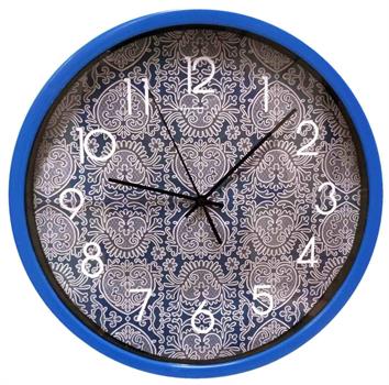OROLOGIO DA PARETE 30CM PIZZO BLU