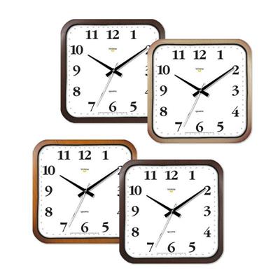 OROLOGIO QUADRO 26X26CM EFFETTO LEGNO QUADRO BIANCO