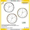 OROLOGIO ABS TONDO 33 CM QUADRANTE BIANCO 4 COLORI ASS
