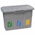 PATTUMIERA ECOPAT 25LT X 3 75X37XH50CM COLORE GRIGIO