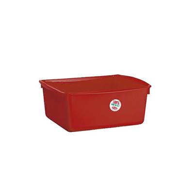 BACINELLA RETTANGOLARE 10LT COLORE ROSSO