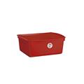 BACINELLA RETTANGOLARE 10LT COLORE ROSSO
