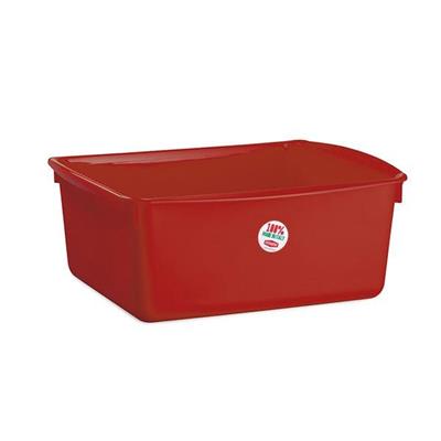 BACINELLA RETTANGOLARE 18LT COLORE ROSSO