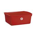 BACINELLA RETTANGOLARE 18LT COLORE ROSSO