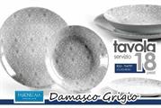 PIATTI SERVIZIO 18PZ COUPE DAMASCO GRIGIO